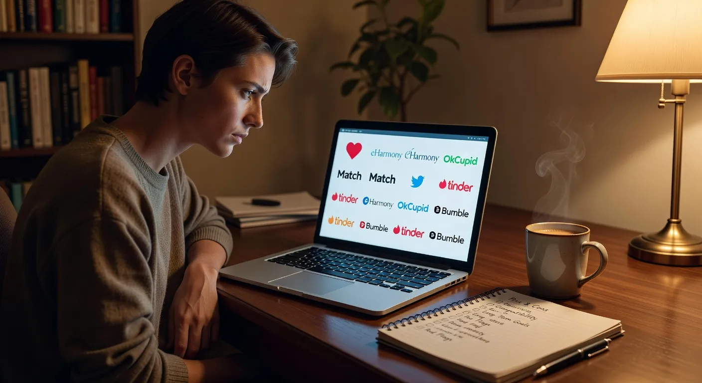 Personne consultant un site de rencontre serieux sur son telephone