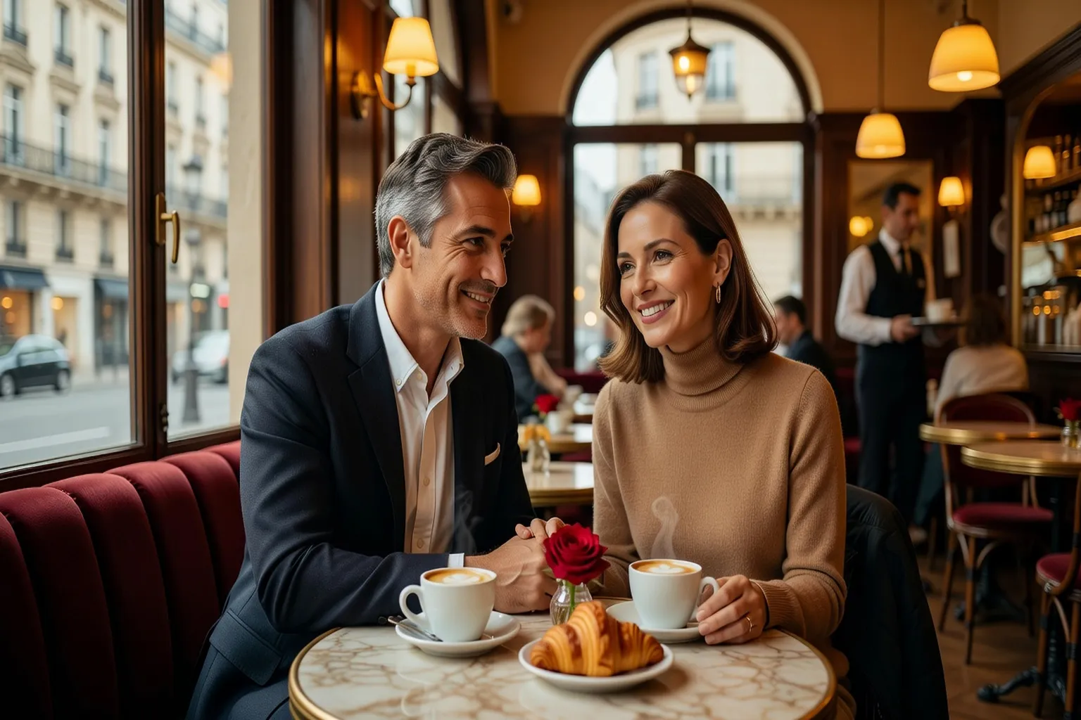 Couple heureux ayant trouvé l’amour via Parship France