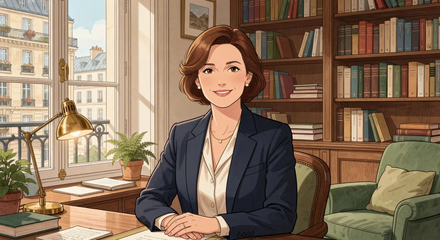 Sophie Arnaud, thérapeute, portrait éditorial illustratif
