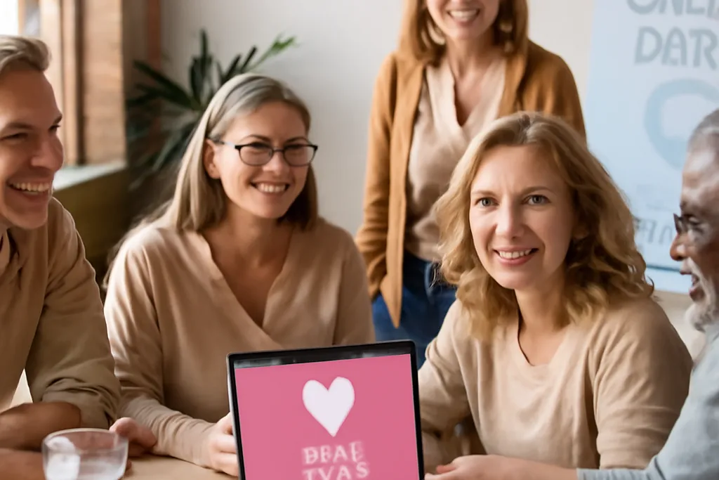 Deux adultes actifs partageant un moment convivial lors d’un rendez-vous en semaine, ambiance décontractée