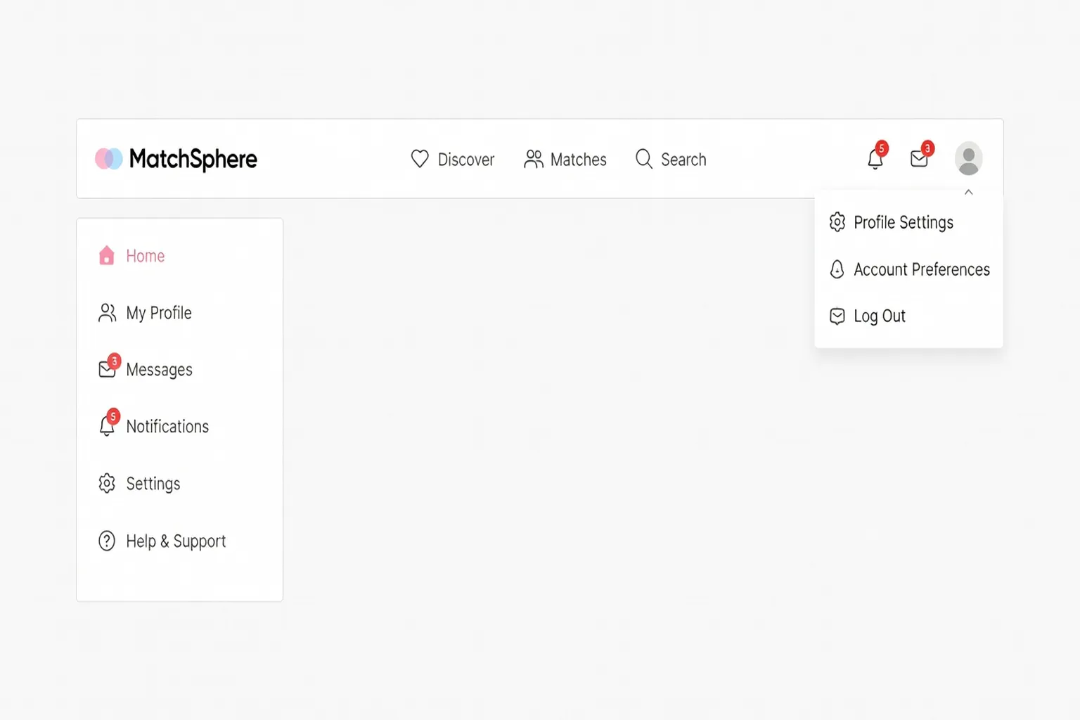 Menu de navigation Be2