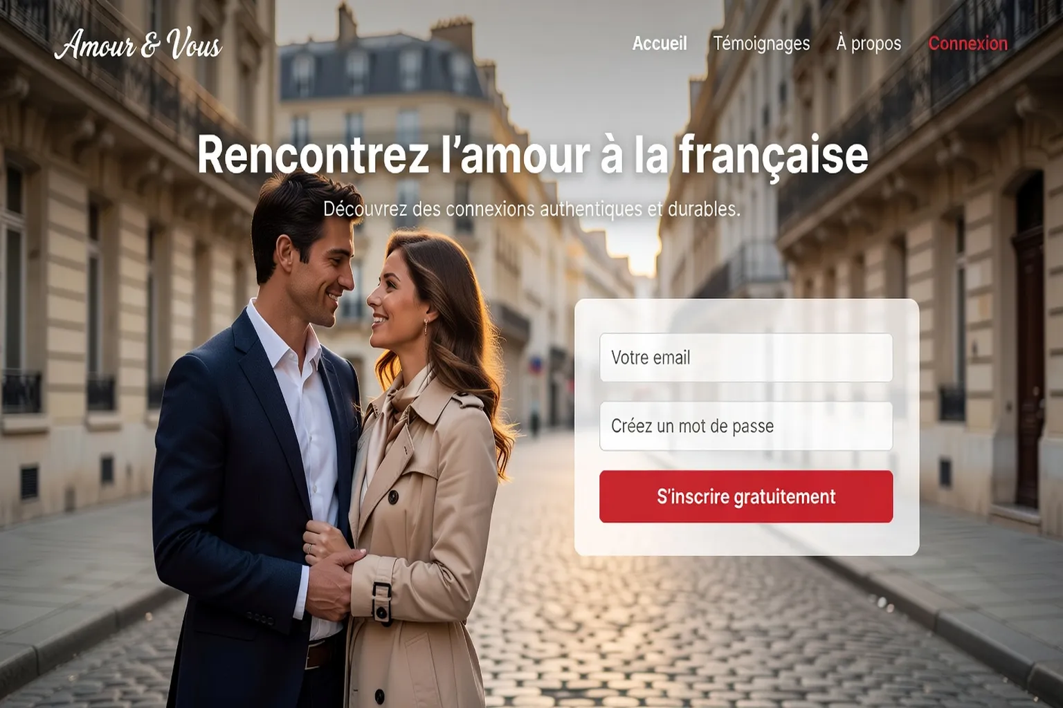 Page d'accueil eDarling